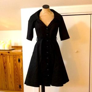 Beauty Mark Coat/ Coat Dress Size 4 Black